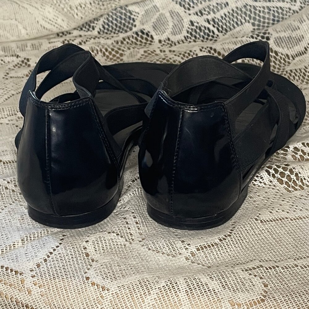 Stuart Weitzman Elastic Strap Sandal In Black. Si… - image 3